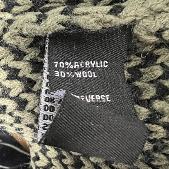 Cliche Couture Knit Poncho Sweater Cowl Neck 1/2 Sleeve Multicolor Size Large - Picture 8 of 8